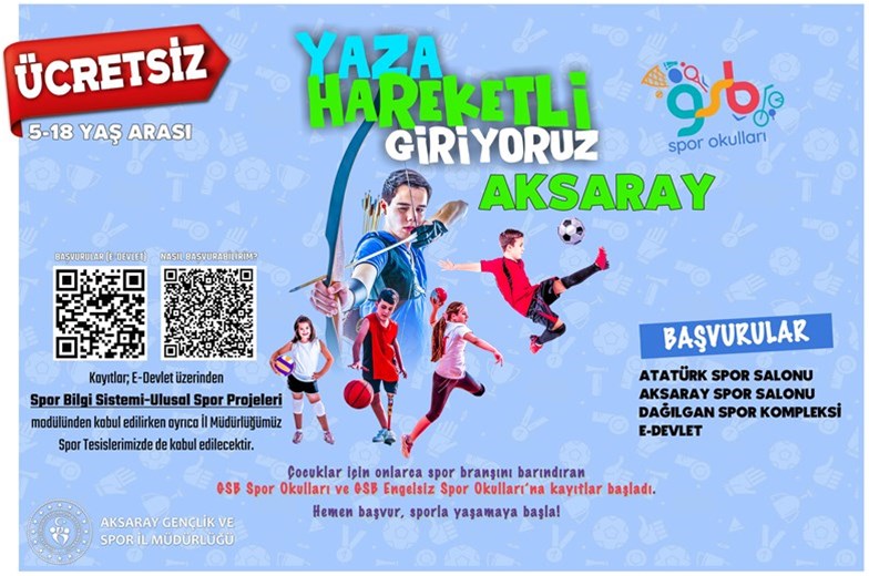 GSB SPOR OKULLARI BAŞLIYOR