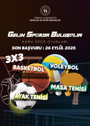 KAMU SPOR OYUNLARI BAŞVURULARI BAŞLADI